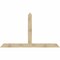 Ekena Millwork Portland Rough Sawn Timber Gable Bracket, Douglas Fir, 96"W x 56"H x 6"D x 6"F, 14/12 Pitch GBW096X56X0606POR00RDF - alternate 1
